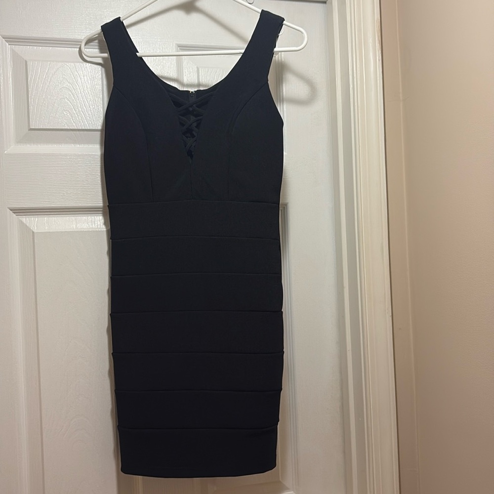 Black tight dress